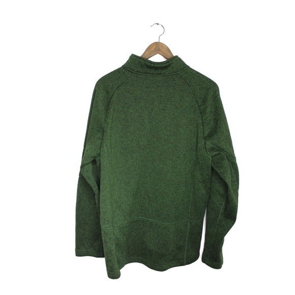 Devon & Jones Men’s 1/4 Zipped Neckline Green Sweater Large - Picture 5 of 7